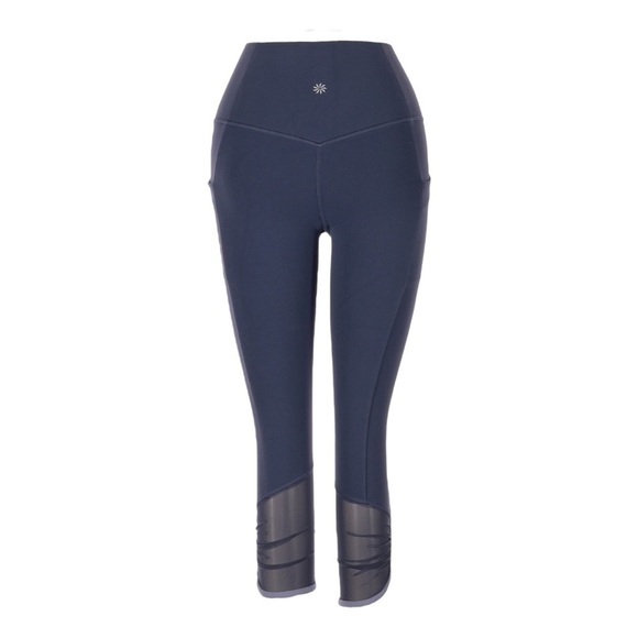 Athleta Salutation Stash Pocket II Capri Leggings 2X NWT PowerVita Mesh Workout - Picture 3 of 13